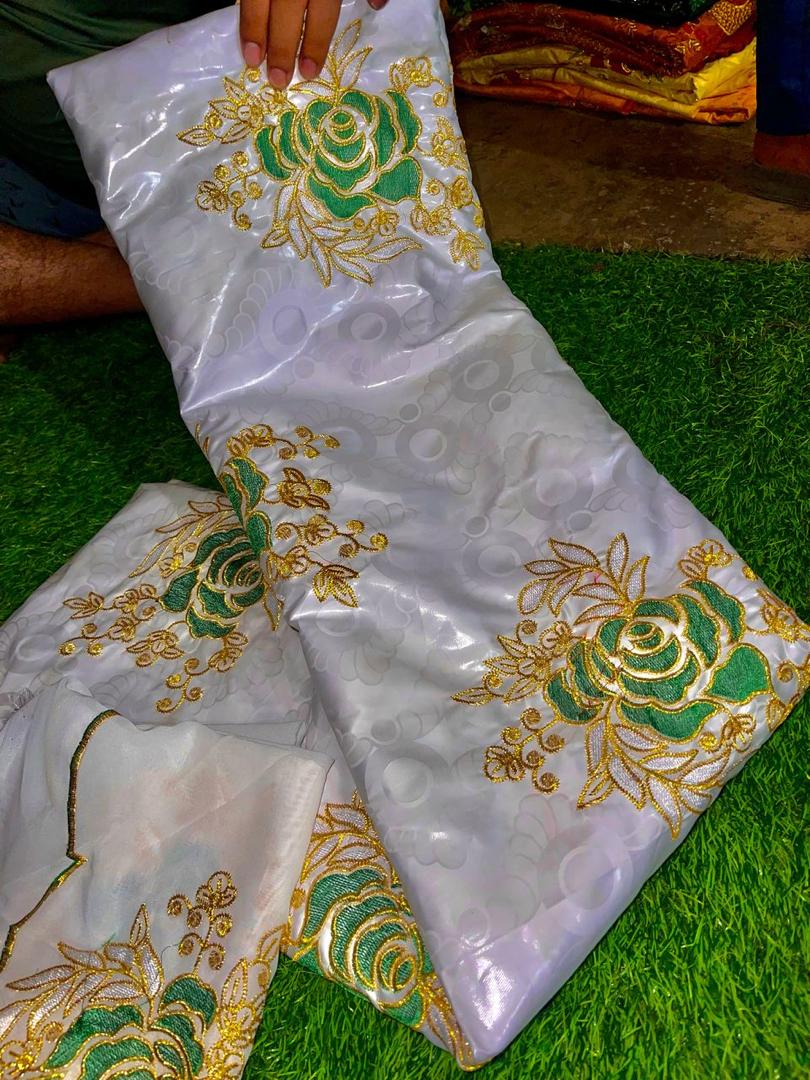 Luxurious Guinea Mali Senegal Bazin Riche Fabric | 3 Yards with Matching Scarf | Premium Embroidered Brocade 3-5 Days Shipping Limited Stock (Copy) (Copy)