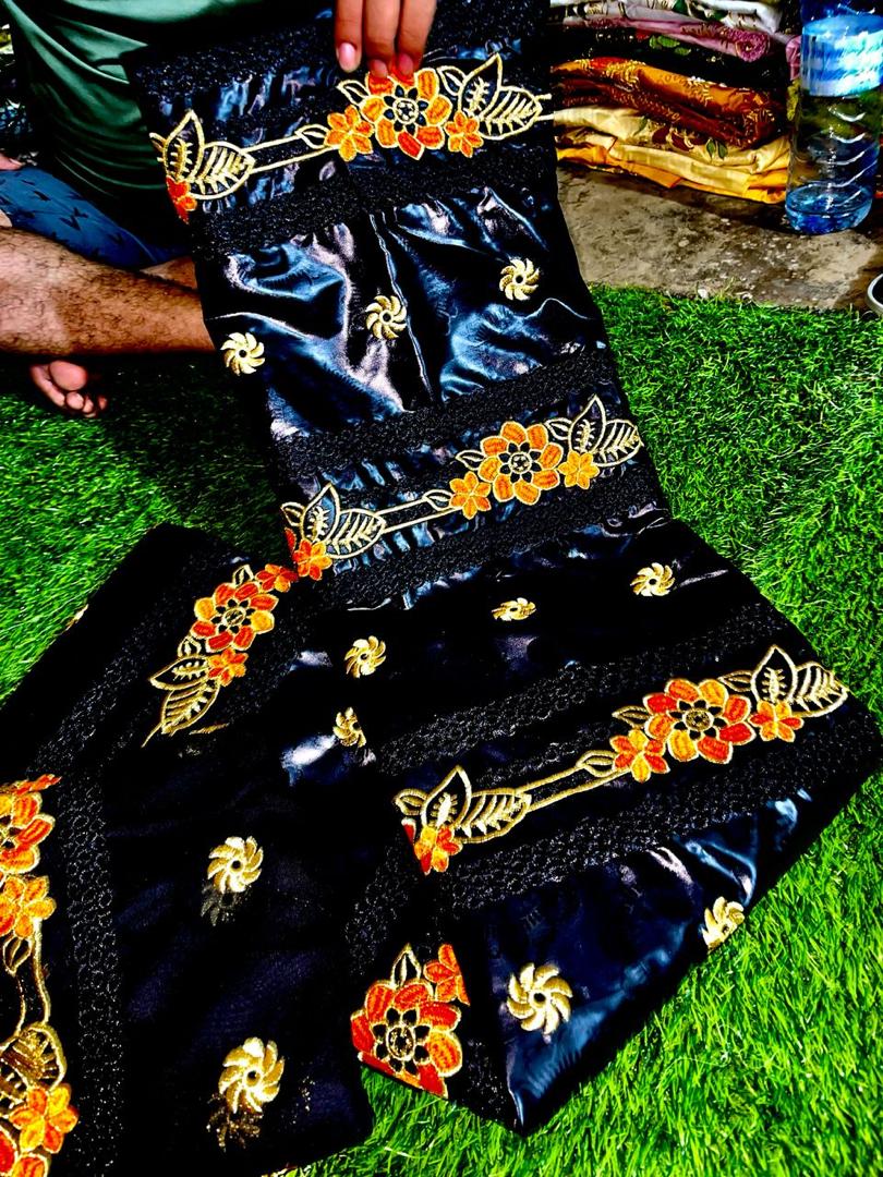 Luxurious Guinea Mali Senegal Bazin Riche Fabric | 3 Yards with Matching Scarf | Premium Embroidered Brocade 3-5 Days Shipping Limited Stock