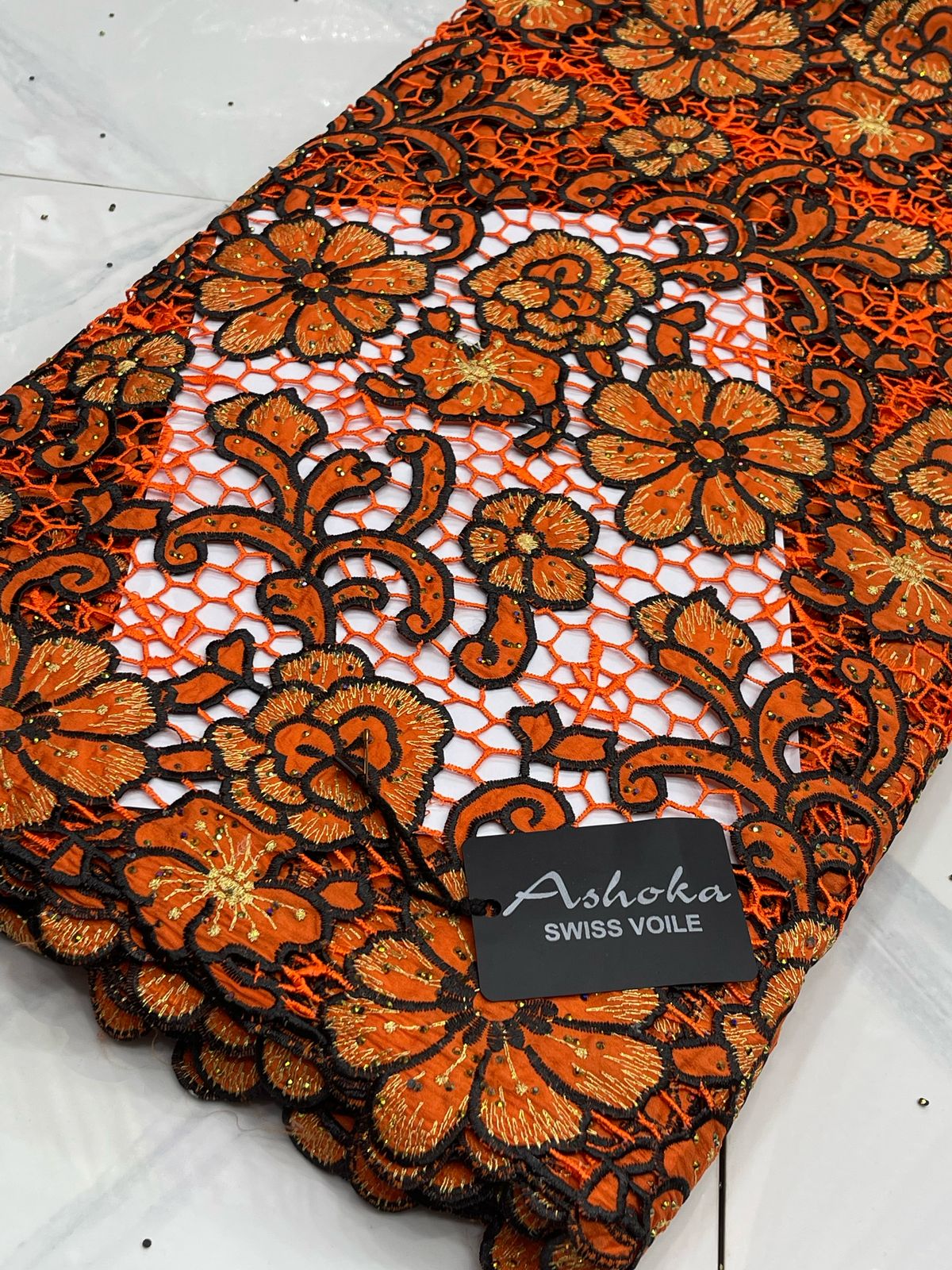 Premium Luxury African Wedding Lace Fabrics, High End Guipure Laser cut Lace 5 Yards for Dresses, Gown, Traditional Wedding Attire (Copy) (Copy)