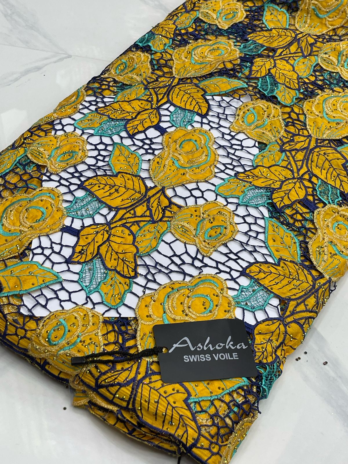 Premium Luxury African Wedding Lace Fabrics, High End Guipure Laser cut Lace 5 Yards for Dresses, Gown, Traditional Wedding Attire