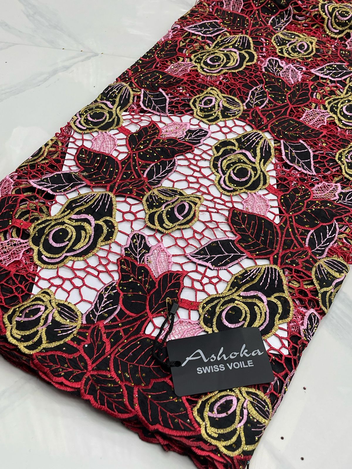 Premium Luxury African Wedding Lace Fabrics, High End Guipure Laser cut Lace 5 Yards for Dresses, Gown, Traditional Wedding Attire