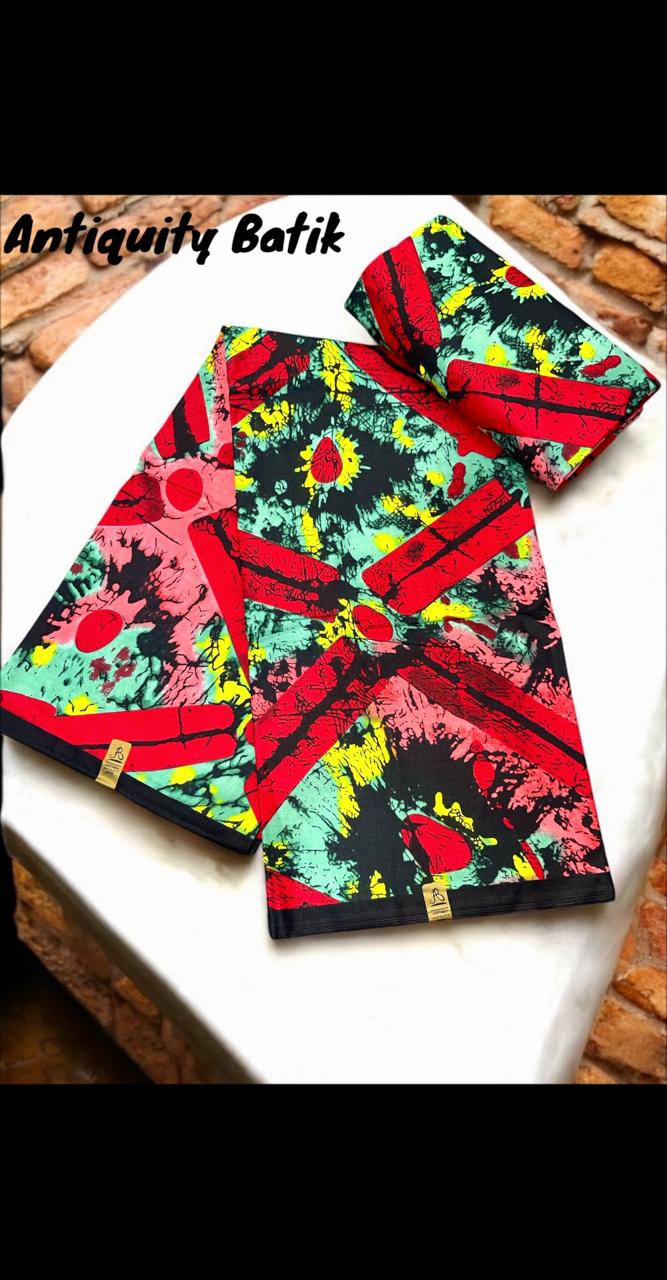 High-Quality African Batik Wax Fabric – Limited Edition Print – 6 Yards (Copy)