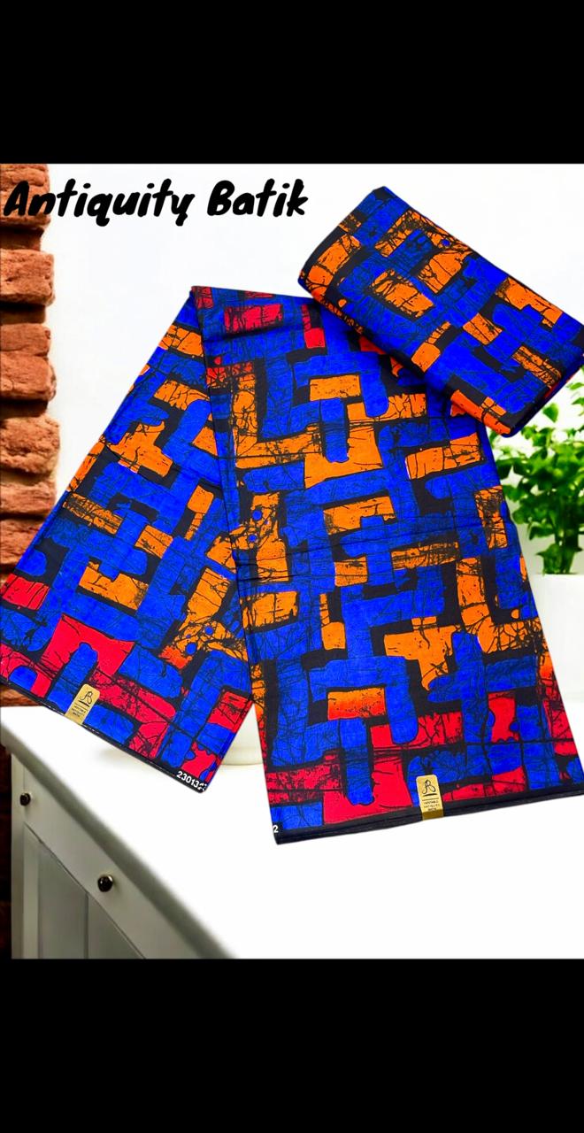 High-Quality African Batik Wax Fabric – Limited Edition Print – 6 Yards (Copy)