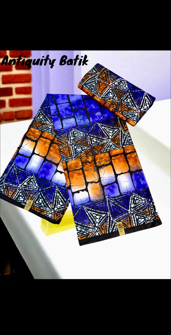 High-Quality African Batik Wax Fabric – Limited Edition Print – 6 Yards (Copy)