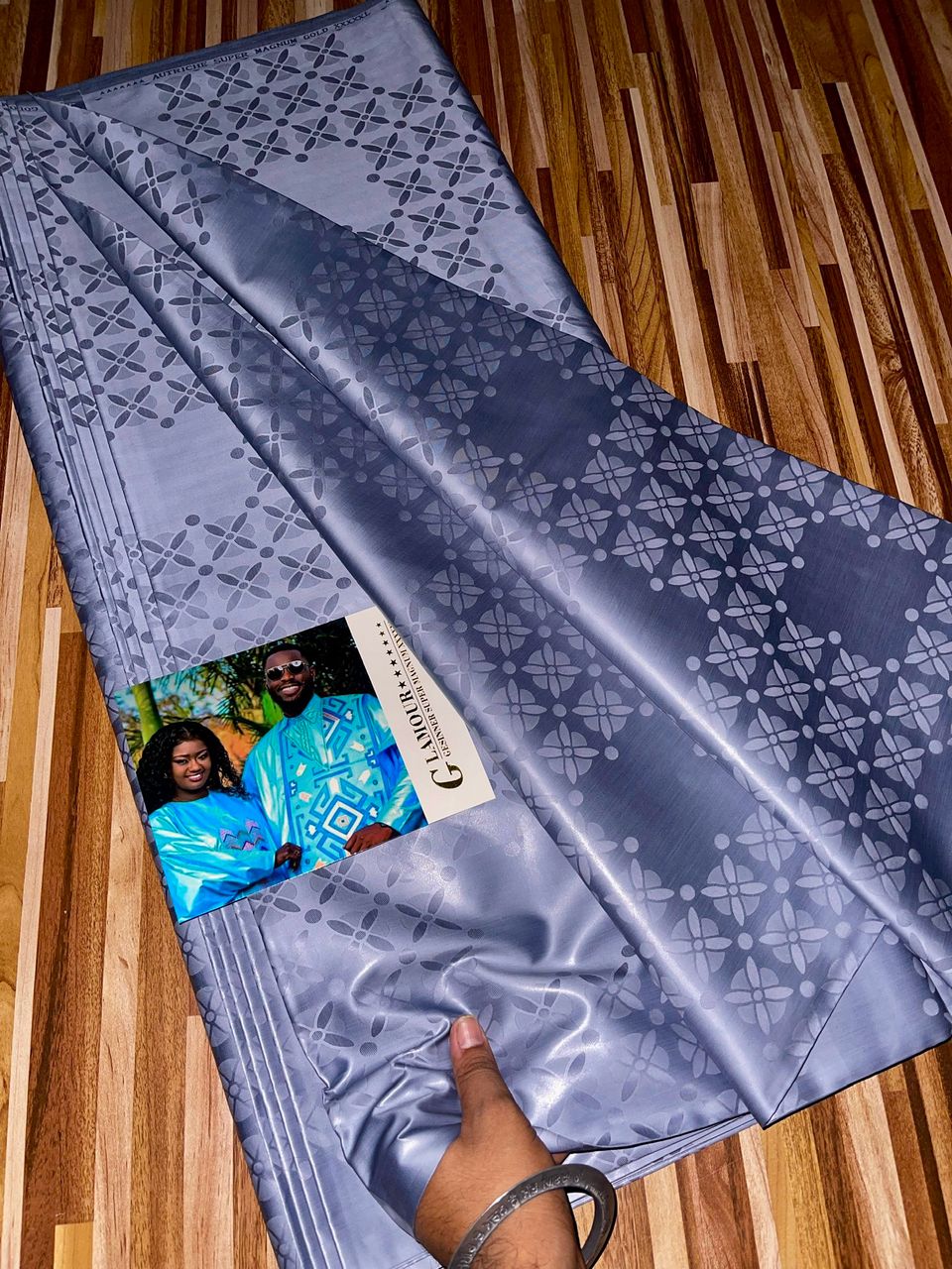 Luxury African Bazin Riche Fabric – 5 Yards - Shiny African Damask Bazin for Boubou, Agbada, Kaftan, Weddings – High-Quality African Fabric (Copy) (Copy)