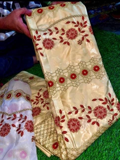 Luxurious Guinea Mali Senegal Bazin Riche Fabric | 3 Yards with Matching Scarf | Premium Embroidered Brocade 3-5 Days Shipping Limited Stock (Copy) (Copy)