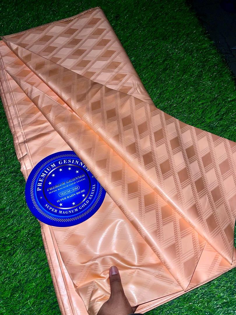 Luxury African Bazin Riche Fabric – 5 Yards - Shiny African Damask Bazin for Boubou, Agbada, Kaftan, Weddings – High-Quality African Fabric (Copy) (Copy)