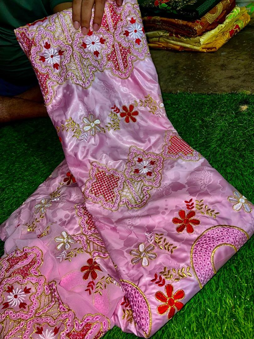 Luxurious Guinea Mali Senegal Bazin Riche Fabric | 3 Yards with Matching Scarf | Premium Embroidered Brocade 3-5 Days Shipping Limited Stock (Copy)